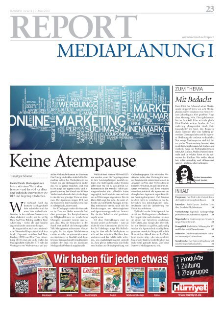 mediaplanung i - Horizont