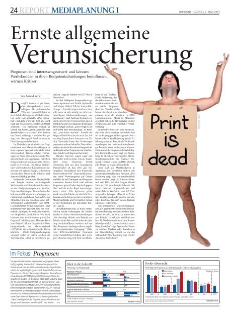 mediaplanung i - Horizont