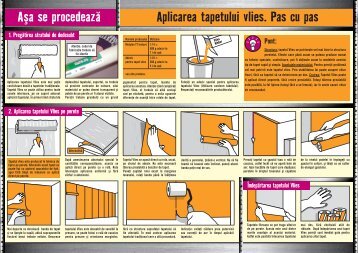 Aplicarea tapetului vlies. Pas cu pas Aşa se procedează - Hornbach