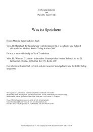 Was ist Speichern - Prof. Dr. Horst Völz