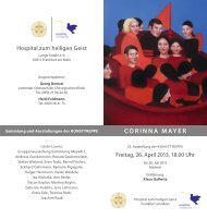 CORINNA MAYER - Stiftung Hospital zum Heiligen Geist