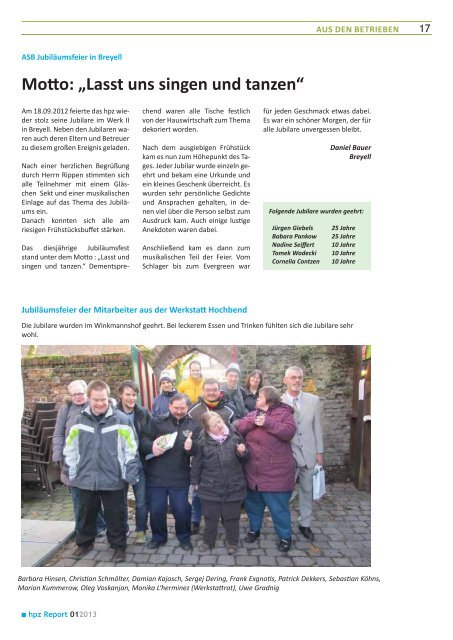 lesen Sie mehr - HPZ - Krefeld