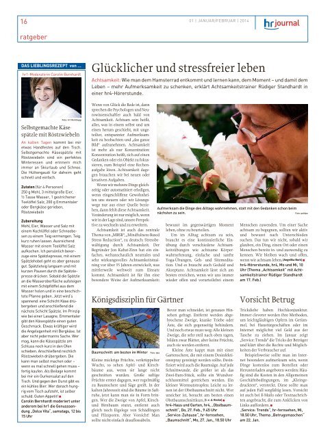 hr-journal Januar/Februar 2014 (pdf, 2,9 MB) - Hessischer Rundfunk