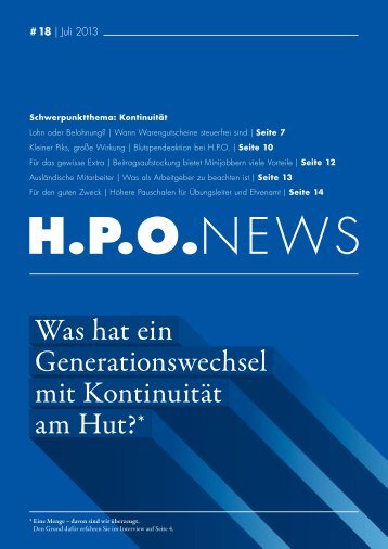 Download H.P.O. NEWS als PDF