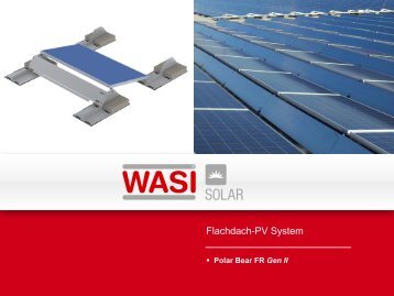 Flachdach PV-System Polar Bear FR Gen II - bei HR Controls