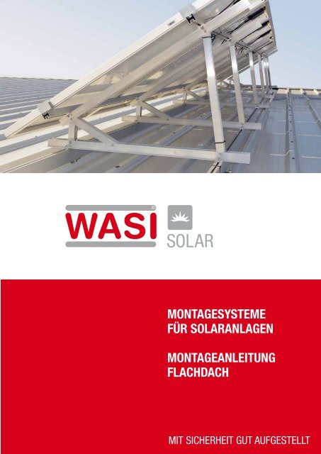 Montageanleitung flachdach - WASI Solar