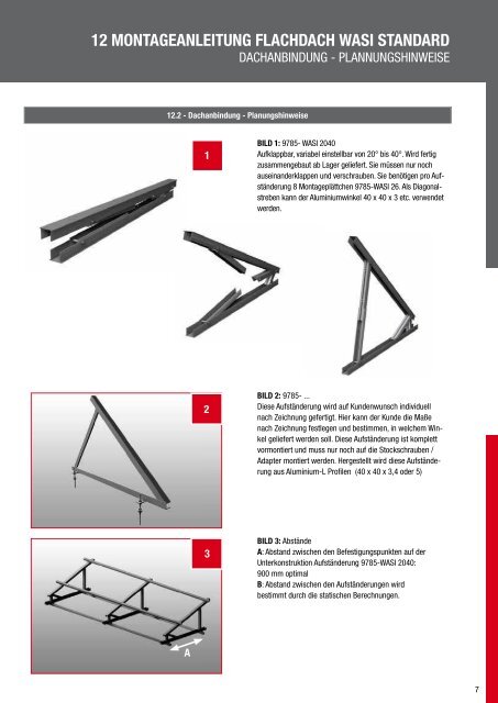 Montageanleitung flachdach - WASI Solar