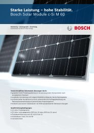 Datenblatt BOSCH c-SI M60 - bmd GmbH