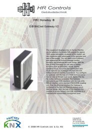 HRC Homeboy Â® EIB BACnet Gateway V2 - bei HR Controls