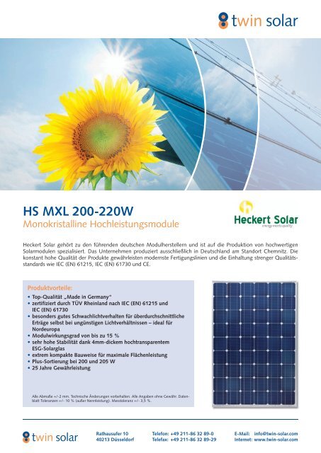 HS MXL 200-220W - bei HR Controls