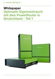 Whitepaper Optimaler Eigenverbrauch mit dem ... - bei HR Controls