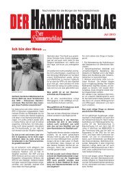 Hammerschlag Juli 2013 (PDF, 1,17 MB) - SPD Hammerschmiede