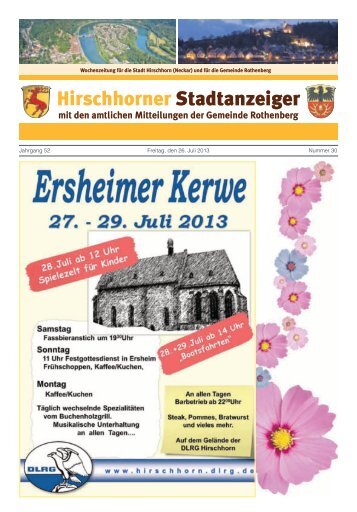 Ausgabe Nr. 30 vom 26. Juli 2013 - Hirschhorn