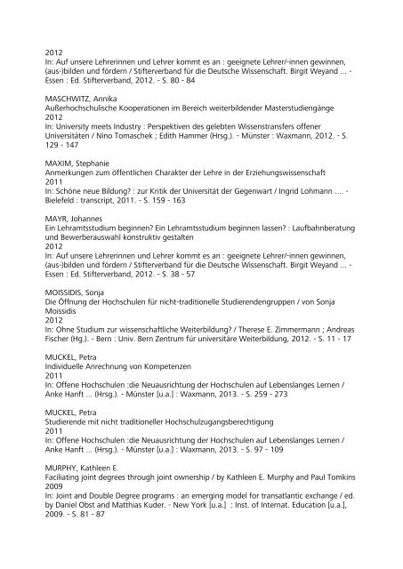 HRK-Bibliothek Datenlieferung MÃ¤rz 2013 ... - HRK nexus