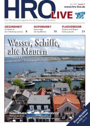 HROLIVE - HROÂ·LIFE - Das Magazin fÃ¼r die Hansestadt Rostock