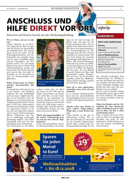 HROLIVE - HROÂ·LIFE - Das Magazin fÃ¼r die Hansestadt Rostock