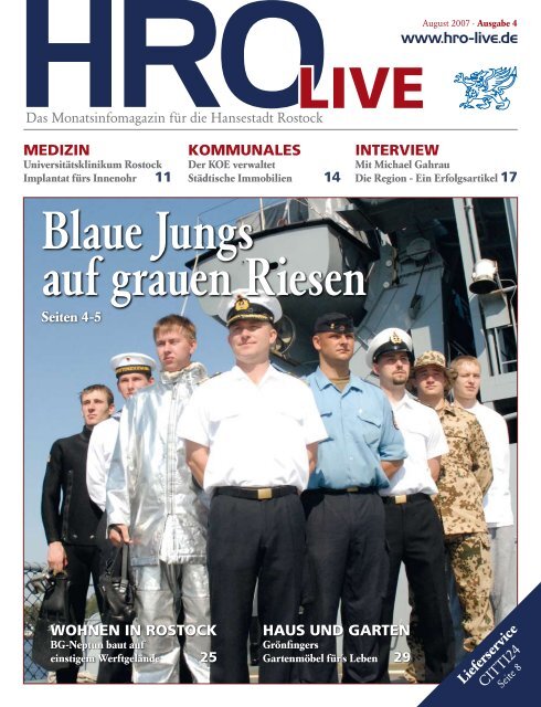 Blaue Jungs auf grauen Riesen - HRO live