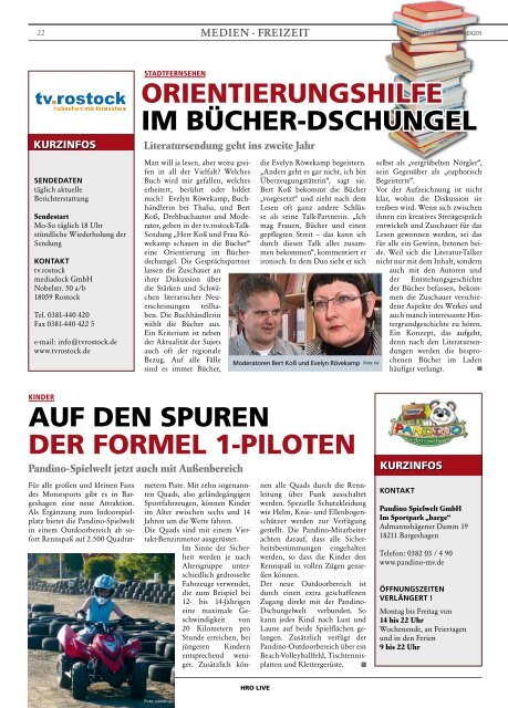 HROLIVE - HROÂ·LIFE - Das Magazin fÃ¼r die Hansestadt Rostock