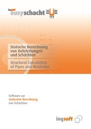 Software zur statischen Berechnung von Schächten - IngSoft GmbH