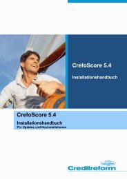 CrefoScore Installationshandbuch - Creditreform Dresden