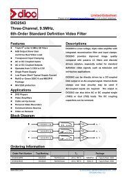 Datasheet (pdf) - Dioo