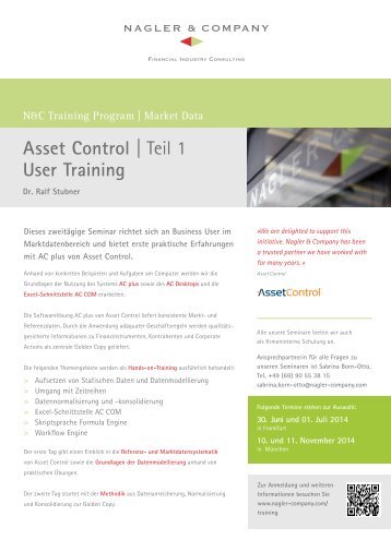 Asset Control | Teil 1 User Training - Nagler & Company