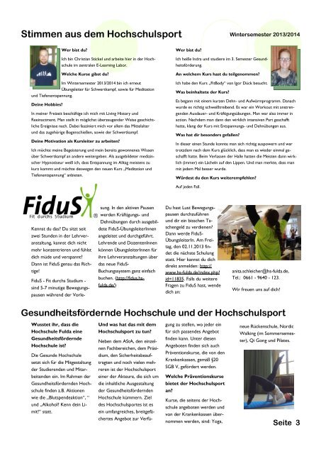 Lesen! - Hochschule Fulda