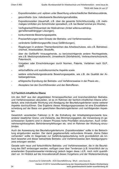 5.460 - Gewerbeaufsicht - Baden-Württemberg