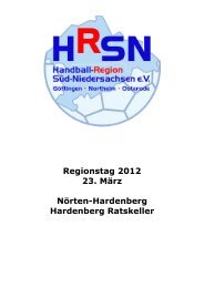 Regionstag 2012 V05 - Handball Region SÃ¼dniedersachsen