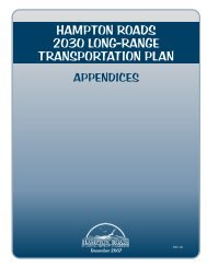 Appendices - Hampton Roads Transportation Planning Organization