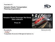 Stated Preference Data - Hampton Roads Transportation Planning ...