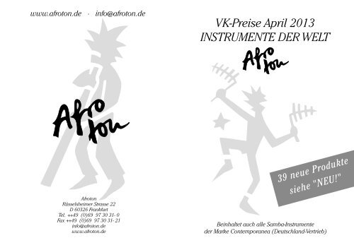 Afroton Preisliste 2013