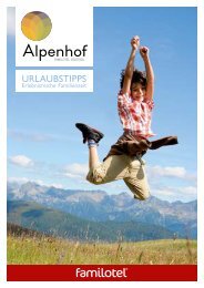 Alpenhof Urlaubstipps