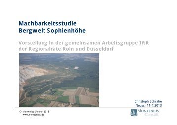 Machbarkeitsstudie Bergwelt Sophienhöhe