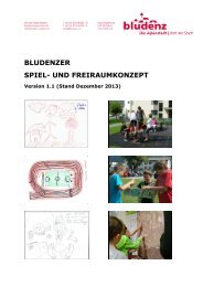 BLUDENZER SPIEL- UND FREIRAUMKONZEPT - Stadt Bludenz