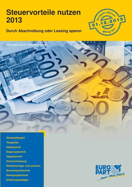Steuervorteile nutzen 2013 - EUROPART - europart.de
