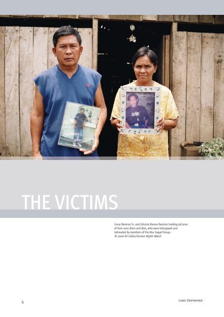 Philippines Lives Destroyed - Human Rights Watch