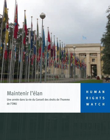 Maintenir l'Ã©lan - Human Rights Watch
