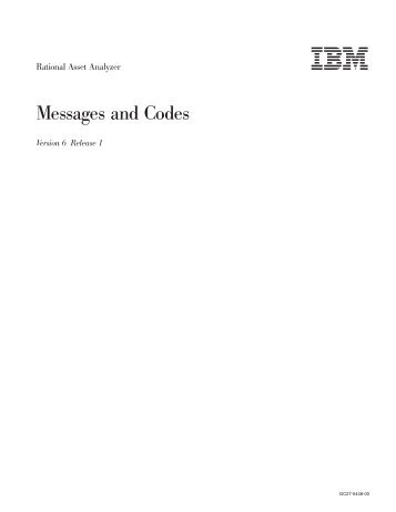 Messages and Codes - IBM