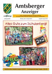 Amtsberger Anzeiger - in der Gemeinde Amtsberg