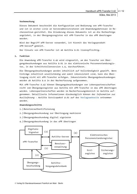 Handbuch ePR-Transfer 0.42 - Dataport