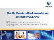 Mobile Service- und Ersatzteildokumentation bei SAF ... - tekom