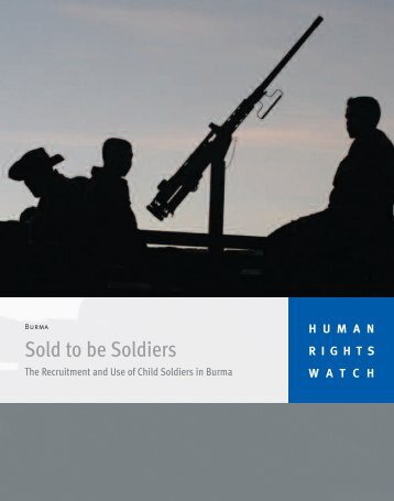 Sold to be Soldiers - Human Rights Watch