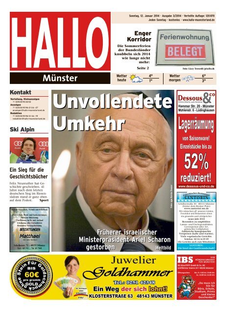 Hallo Muenster 12 01 2014