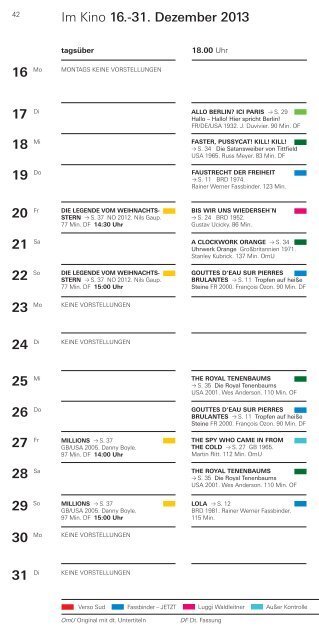 Kinoprogramm (PDF, 8 MB) - Deutsches Filminstitut