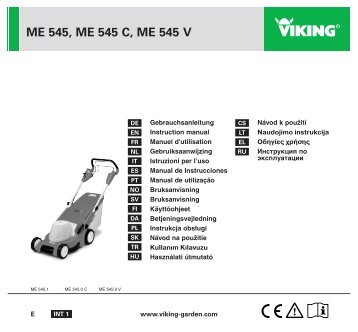 ME 545, ME 545 C, ME 545 V - Castorama