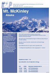 Mt. McKinley - Hauser Exkursionen