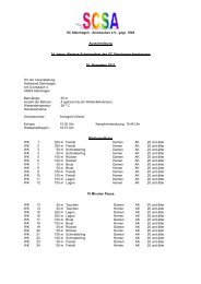 SC Steinhagen - Amshausen e.V., gegr. 1949 Ausschreibung ... - DSV