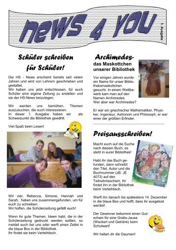 SchÃ¼ler schreiben fÃ¼r SchÃ¼ler! Archimedes ... - HS Bruck