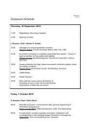 Symposium Schedule - Brandenburgische Technische Universität ...